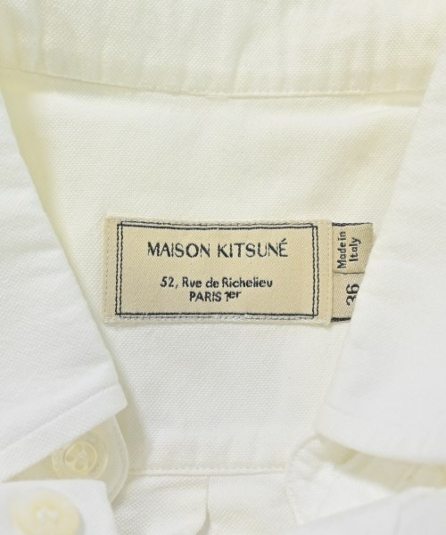MAISON KITSUNE（メゾンキツネ）カジュアルシャツ 白 サイズ:36(S位) レディース/2200620164078
