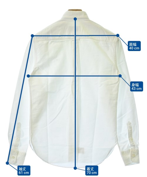 MAISON KITSUNE（メゾンキツネ）カジュアルシャツ 白 サイズ:36(S位) レディース/2200620164078