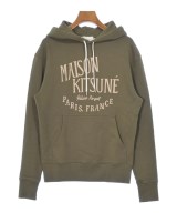 MAISON KITSUNE（メゾンキツネ）パーカー カーキ サイズ:XS レディース/2200673665072