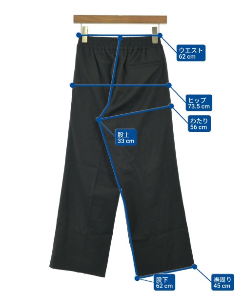 MAISON KITSUNE（メゾンキツネ）クロップドパンツ 黒 サイズ:XS レディース/2200674224018