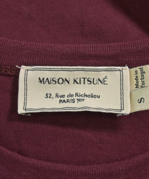 MAISON KITSUNE（メゾンキツネ）Tシャツ・カットソー 赤 サイズ:S レディース/2200601361113