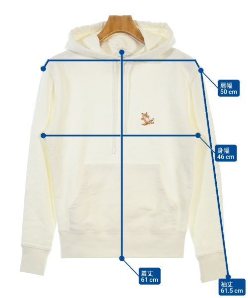 MAISON KITSUNE（メゾンキツネ）パーカー 白 サイズ:XS メンズ/2200676578010