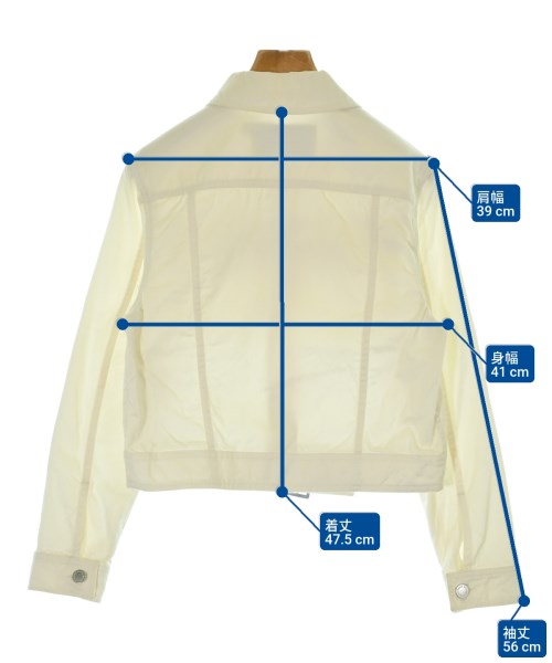 MAISON KITSUNE（メゾンキツネ）デニムジャケット 白 サイズ:S レディース/2200672469428