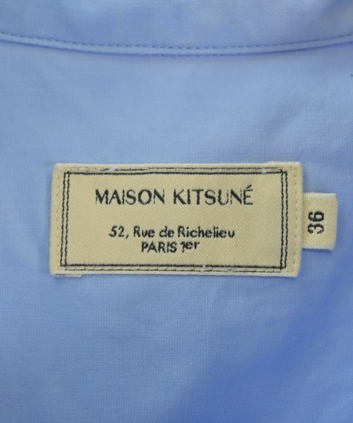 MAISON KITSUNE（メゾンキツネ）カジュアルシャツ 青 サイズ:36(S位) レディース/2200675245579