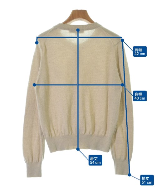 MAISON KITSUNE（メゾンキツネ）カーディガン ベージュ サイズ:M レディース/2200680103048