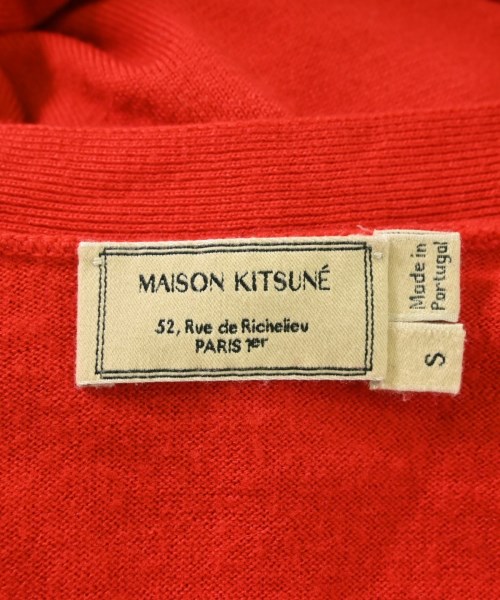 MAISON KITSUNE（メゾンキツネ）カーディガン 赤 サイズ:S レディース/2200685840085