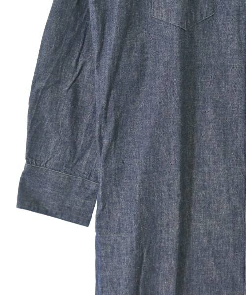 MAISON KITSUNE（メゾンキツネ）シャツワンピース 紺 サイズ:36(S位) レディース/2200687013012