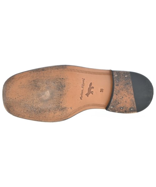 MAISON KITSUNE（メゾンキツネ）ドレスシューズ/ローファー 黒 サイズ:EU38(24.5cm位) レディース/2200696607059