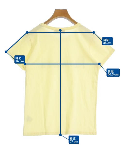 MAISON KITSUNE（メゾンキツネ）Tシャツ・カットソー 黄 サイズ:S レディース/2200701053055