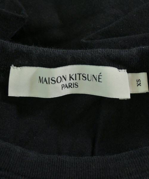 MAISON KITSUNE（メゾンキツネ）Tシャツ・カットソー 黒 サイズ:XS レディース/2200648261056