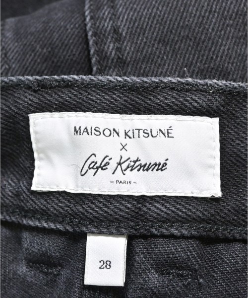 MAISON KITSUNE（メゾンキツネ）デニムパンツ 黒 サイズ:28(L位) レディース/2200706414035