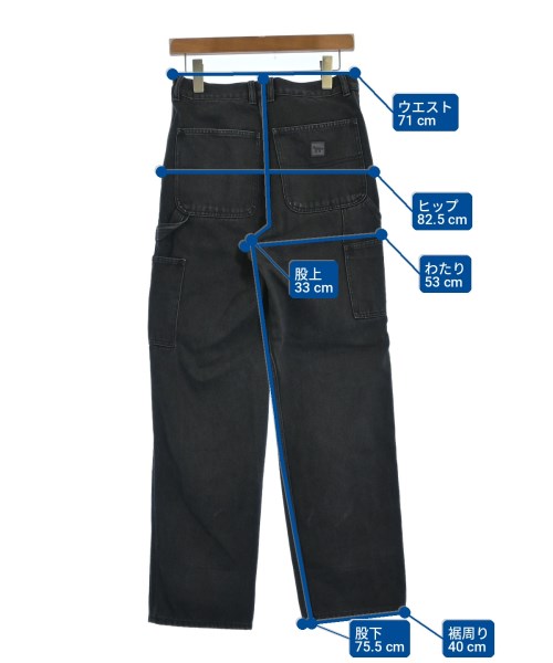MAISON KITSUNE（メゾンキツネ）デニムパンツ 黒 サイズ:28(L位) レディース/2200706414035