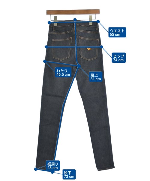 MAISON KITSUNE（メゾンキツネ）デニムパンツ 紺 サイズ:25(S位) レディース/2200711879430