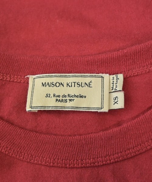 MAISON KITSUNE（メゾンキツネ）Tシャツ・カットソー 赤 サイズ:XS レディース/2200715499092