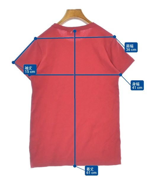MAISON KITSUNE（メゾンキツネ）Tシャツ・カットソー 赤 サイズ:XS レディース/2200715499092