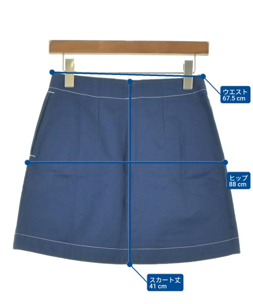 MAISON KITSUNE（メゾンキツネ）ミニスカート 青 サイズ:F レディース/2200644270052