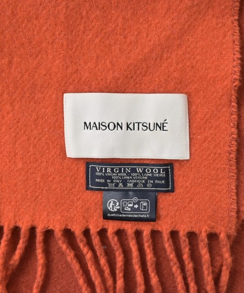 MAISON KITSUNE（メゾンキツネ）マフラー オレンジ サイズ:- レディース/2200647435021