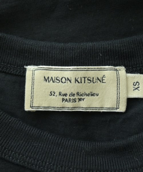 MAISON KITSUNE（メゾンキツネ）Tシャツ・カットソー 黒 サイズ:XS レディース/2200647808047