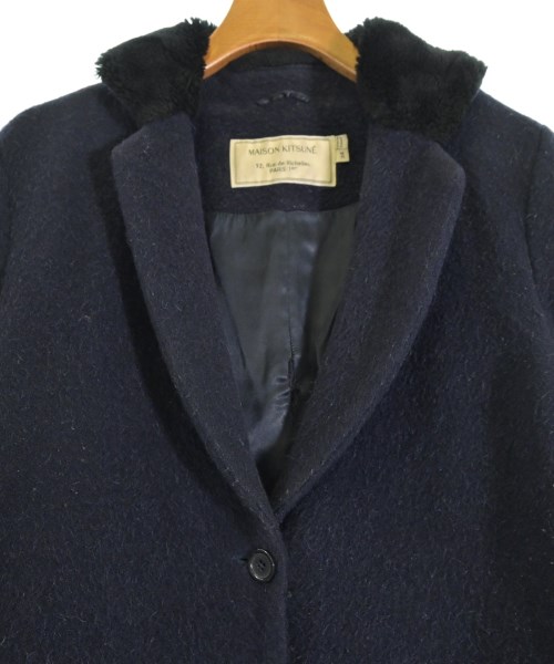 MAISON KITSUNE（メゾンキツネ）チェスターコート 紺 サイズ:34(XS位) レディース/2200650097018