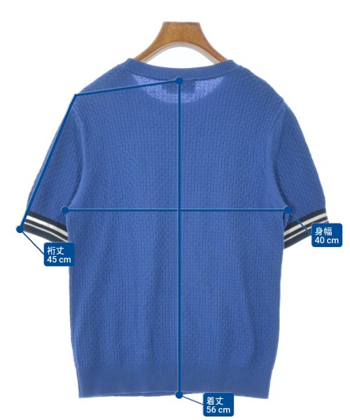 MAISON KITSUNE（メゾンキツネ）ニット・セーター 青 サイズ:S レディース/2200648708032