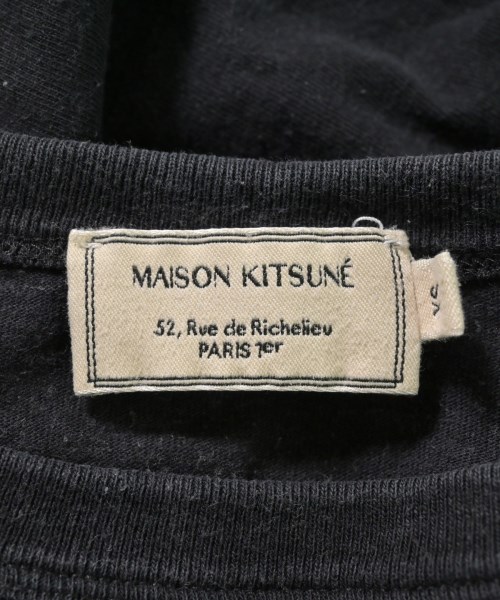 MAISON KITSUNE（メゾンキツネ）Tシャツ・カットソー 黒 サイズ:XS レディース/2200653708133