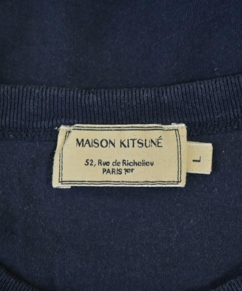 MAISON KITSUNE（メゾンキツネ）Tシャツ・カットソー 紺 サイズ:L レディース/2200699388092
