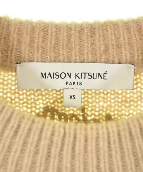 MAISON KITSUNE（メゾンキツネ）ニット・セーター ベージュ サイズ:XS レディース/2200704363038