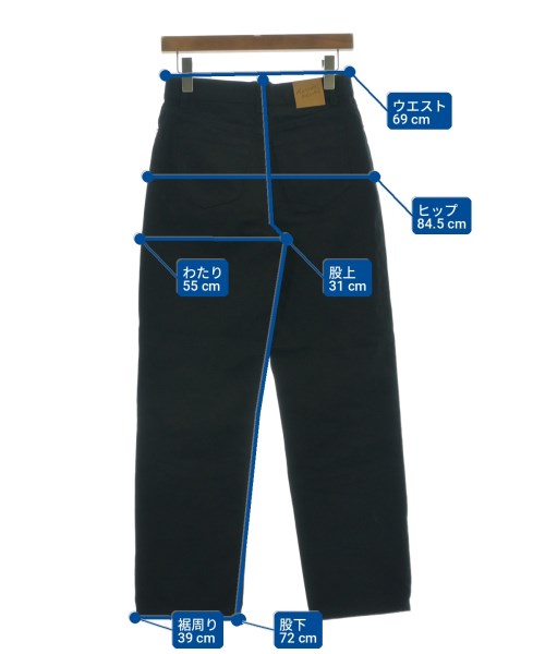 MAISON KITSUNE（メゾンキツネ）デニムパンツ 黒 サイズ:25(S位) レディース/2200704363052