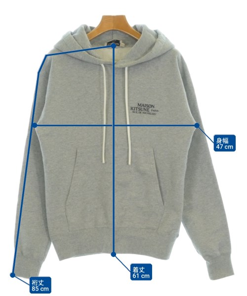 MAISON KITSUNE（メゾンキツネ）パーカー グレー サイズ:XXS レディース/2200707153025