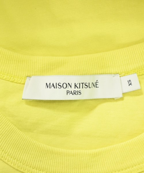MAISON KITSUNE（メゾンキツネ）Tシャツ・カットソー 黄 サイズ:XS レディース/2200707758039