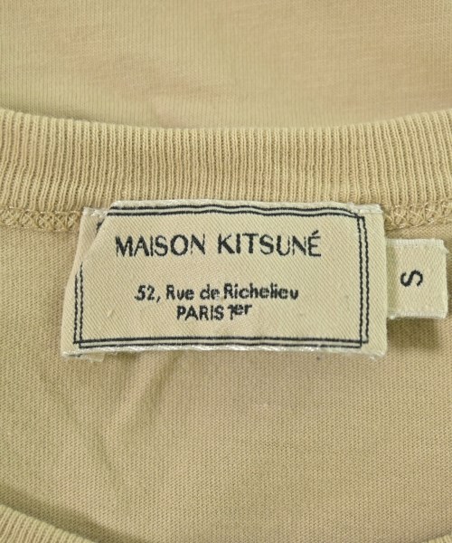 MAISON KITSUNE（メゾンキツネ）Tシャツ・カットソー ベージュ サイズ:S レディース/2200708778074
