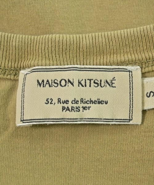 MAISON KITSUNE（メゾンキツネ）Tシャツ・カットソー ベージュ サイズ:S レディース/2200708778081