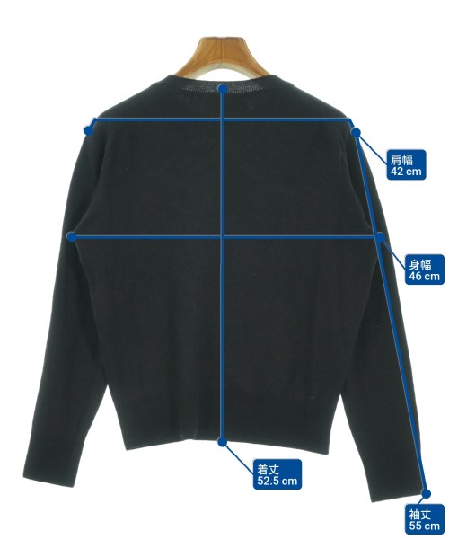 MAISON KITSUNE（メゾンキツネ）ニット・セーター 黒 サイズ:S レディース/2200660127071