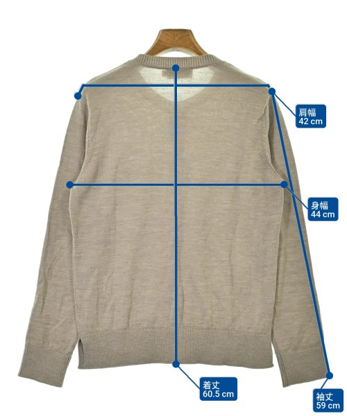 MAISON KITSUNE（メゾンキツネ）カーディガン ベージュ サイズ:L レディース/2200657518035