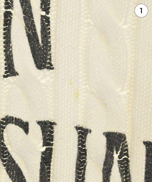 MAISON KITSUNE（メゾンキツネ）ニット・セーター 白 サイズ:L レディース/2200660507071