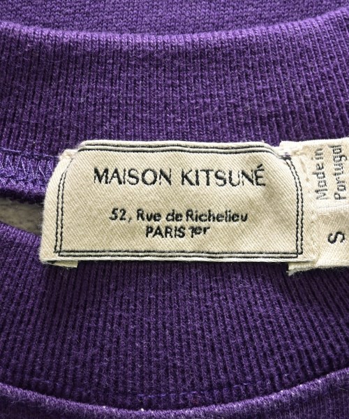 MAISON KITSUNE（メゾンキツネ）スウェット 紫 サイズ:S レディース/2200660055121