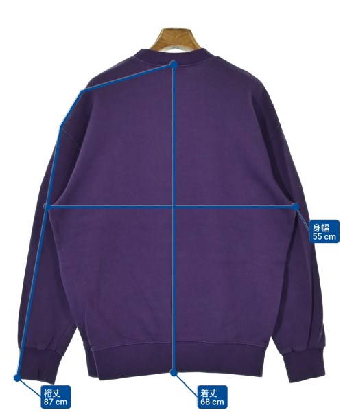 MAISON KITSUNE（メゾンキツネ）スウェット 紫 サイズ:S レディース/2200660055121