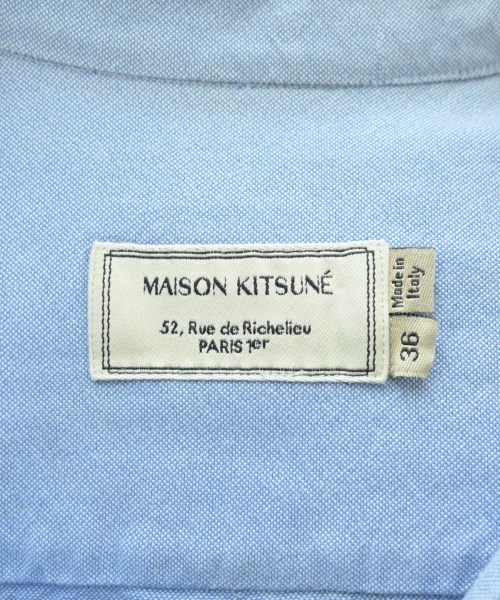MAISON KITSUNE（メゾンキツネ）カジュアルシャツ 青 サイズ:36(S位) レディース/2200665968259