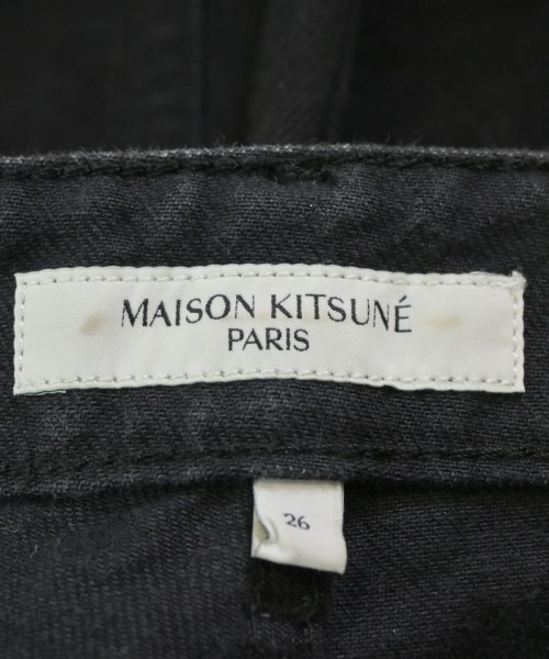 MAISON KITSUNE（メゾンキツネ）デニムパンツ 黒 サイズ:26(M位) レディース/2200663904044