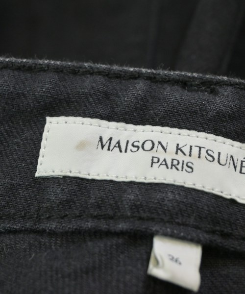 MAISON KITSUNE（メゾンキツネ）デニムパンツ 黒 サイズ:26(M位) レディース/2200663904044