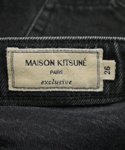MAISON KITSUNE（メゾンキツネ）デニムパンツ 黒 サイズ:26(M位) レディース/2200659485052