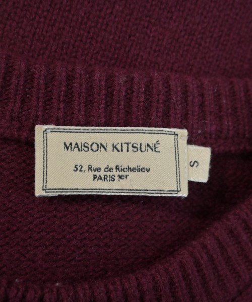 MAISON KITSUNE（メゾンキツネ）ニット・セーター 赤 サイズ:S レディース/2200662143086