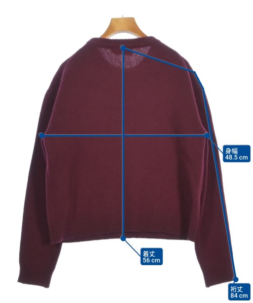 MAISON KITSUNE（メゾンキツネ）ニット・セーター 赤 サイズ:S レディース/2200662143086