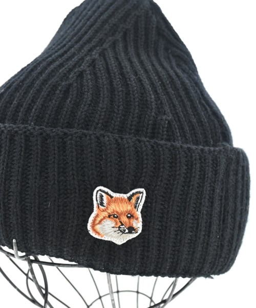 MAISON KITSUNE（メゾンキツネ）ニットキャップ・ビーニー 黒 サイズ:- レディース/2200668837132