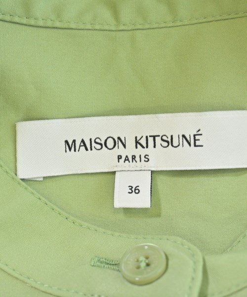 MAISON KITSUNE（メゾンキツネ）カジュアルシャツ 緑 サイズ:36(S位) レディース/2200667560055