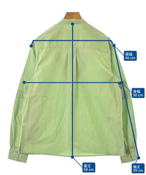 MAISON KITSUNE（メゾンキツネ）カジュアルシャツ 緑 サイズ:36(S位) レディース/2200667560055