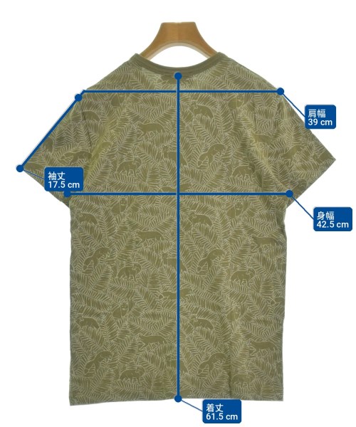MAISON KITSUNE（メゾンキツネ）Tシャツ・カットソー カーキ サイズ:XS レディース/2200728594081