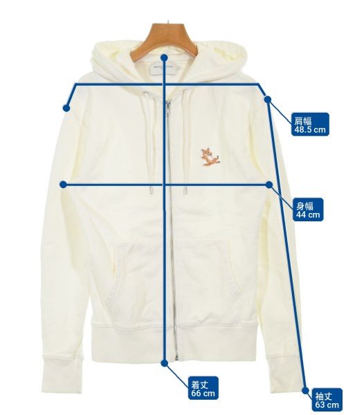 MAISON KITSUNE（メゾンキツネ）パーカー 白 サイズ:XS レディース/2200735559011