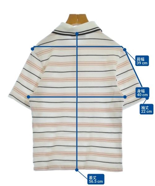 MAISON KITSUNE（メゾンキツネ）ポロシャツ 白 サイズ:XS レディース/2200720909012
