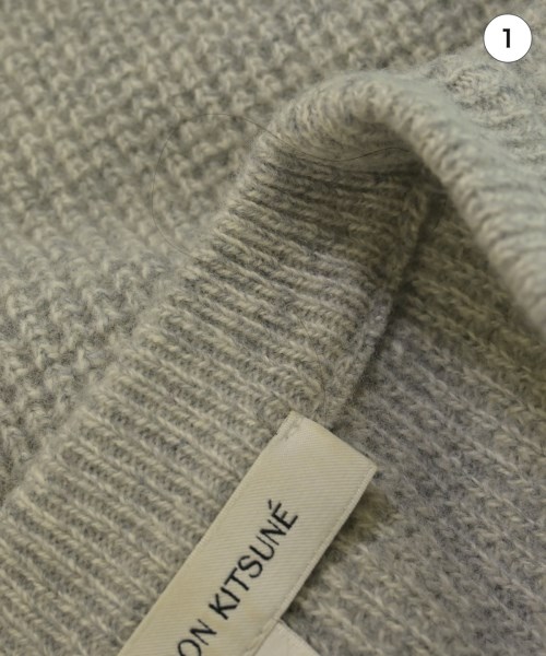 MAISON KITSUNE（メゾンキツネ）ニット・セーター グレー サイズ:M レディース/2200727287038